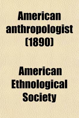 Book cover for American Anthropologist Volume 3