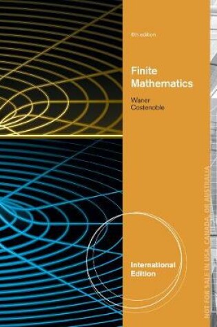 Cover of Finite Mathematics, International Edition