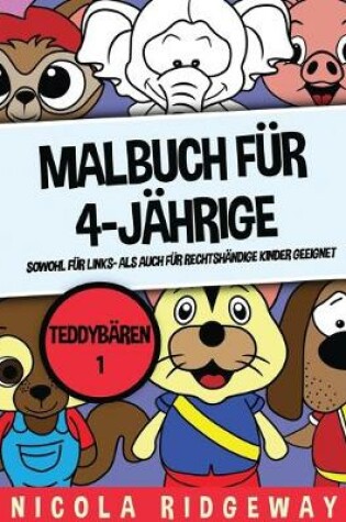 Cover of Malbuch für 4-Jährige (Teddybären 1)