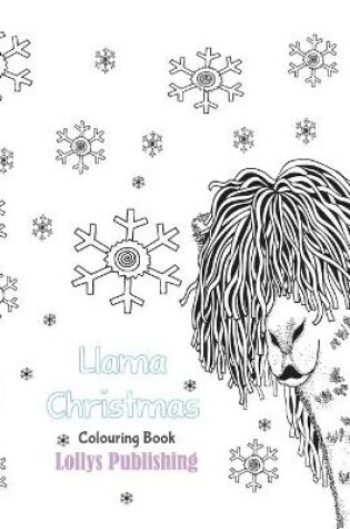 Cover of Llama Christmas Colouring Book