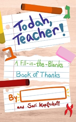 Book cover for Todah, Teacher!