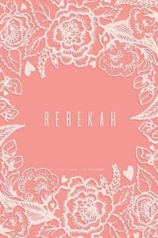 Cover of Rebekah - Dot Grid Journal, Peach Floral