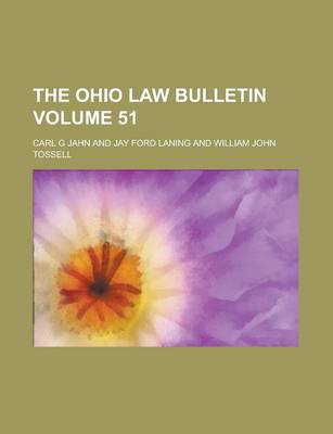 Book cover for The Ohio Law Bulletin Volume 51