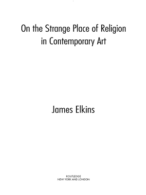 Book cover for On the Strange Place of Religion in Contemporary Art