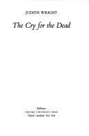 Book cover for The Cry for the Dead