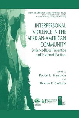 Book cover for Interpersonal Violence in the African-American Community