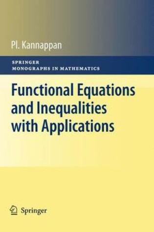 Cover of Functional Equations and Inequalities with Applications