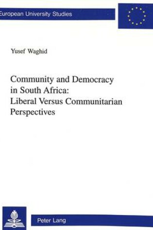 Cover of Community and Democracy in South Africa