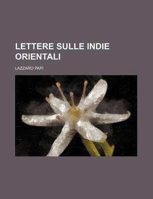 Book cover for Lettere Sulle Indie Orientali (1)