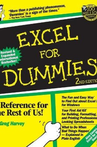 Cover of Excel For Dummies