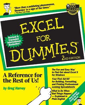 Book cover for Excel For Dummies