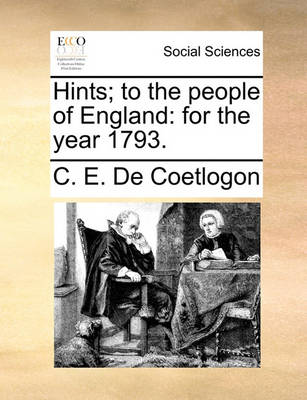 Book cover for Hints; To the People of England