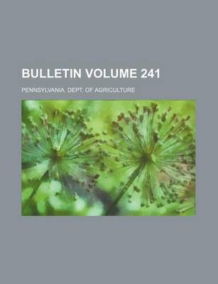 Book cover for Bulletin Volume 241