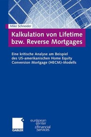 Cover of Kalkulation Von Lifetime Bzw. Reverse Mortgages