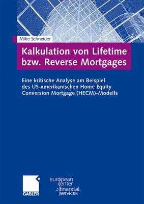 Book cover for Kalkulation Von Lifetime Bzw. Reverse Mortgages