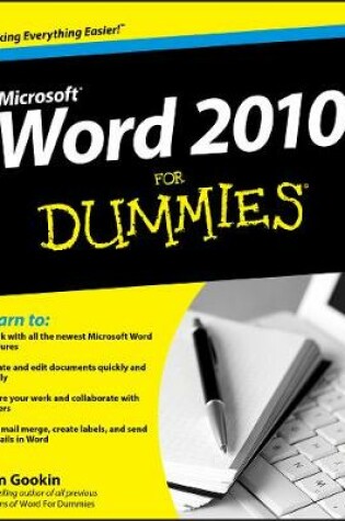 Cover of Word 2010 For Dummies