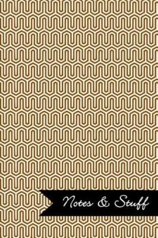 Cover of Notes & Stuff - Lined Notebook with Ginger Key Maze Pattern Cover