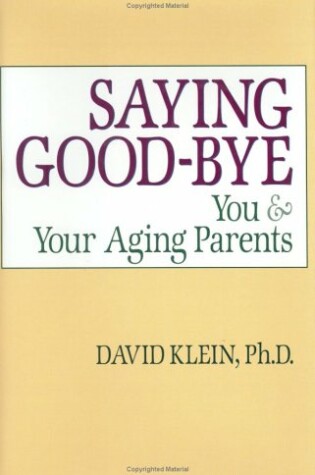 Cover of Saying Good-Bye