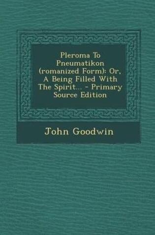 Cover of Pleroma to Pneumatikon (Romanized Form)