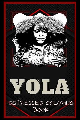 Book cover for Yola Distressed Coloring Book