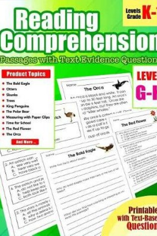 Cover of Reading Comprehension Passages and Questions for Guided