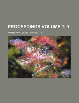 Book cover for Proceedings Volume . 9