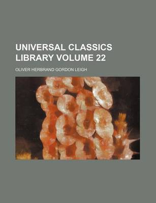 Book cover for Universal Classics Library Volume 22