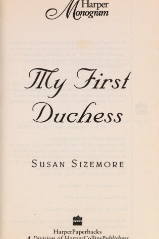 Cover of My First Duchess