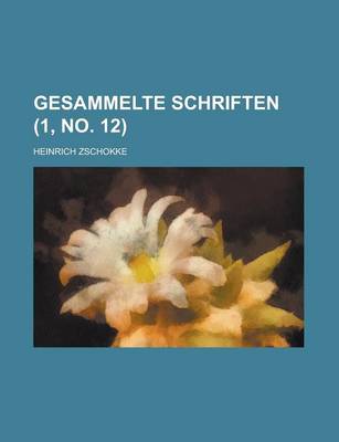 Book cover for Gesammelte Schriften Volume 1, No. 12
