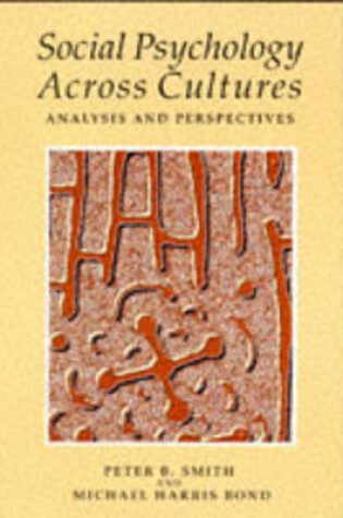 Cover of Social Psychology Across Cultures