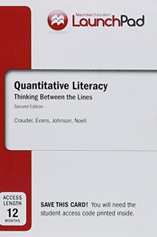 Cover of Launchpad for Quantitative Literacy (2-Term Access)