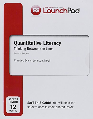 Book cover for Launchpad for Quantitative Literacy (2-Term Access)