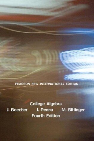 Cover of College Algebra: Pearson New International Edition