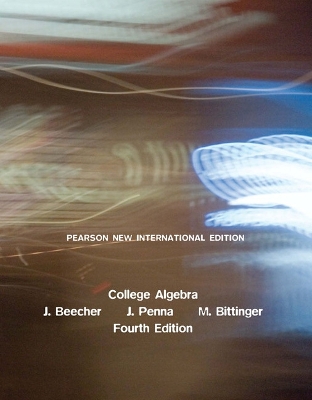 Book cover for College Algebra: Pearson New International Edition