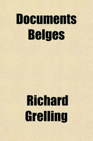 Cover of Documents Belges