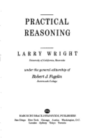 Cover of Wright Practical Reasoning