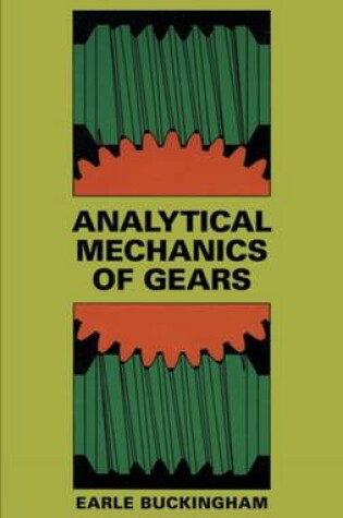 Cover of Analytical Mechanics of Gears