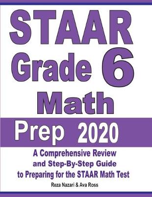 Book cover for STAAR Grade 6 Math Prep 2020