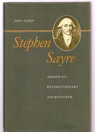 Book cover for Stephen Sayre