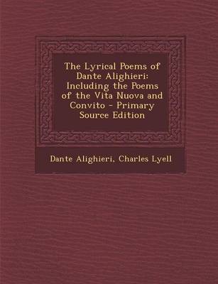 Book cover for The Lyrical Poems of Dante Alighieri