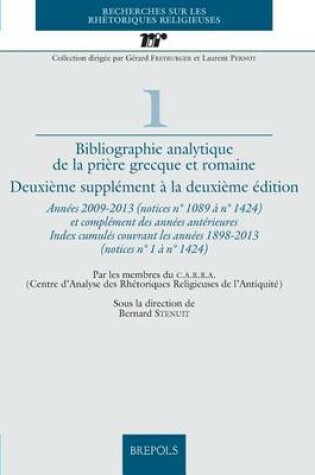 Cover of Bibliographie Analytique de La Priere Grecque Et Romaine