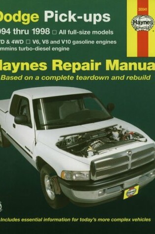 Cover of Dodge Pick-ups (1994-1998) Automotive Repair Manual
