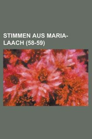 Cover of Stimmen Aus Maria-Laach (58-59)