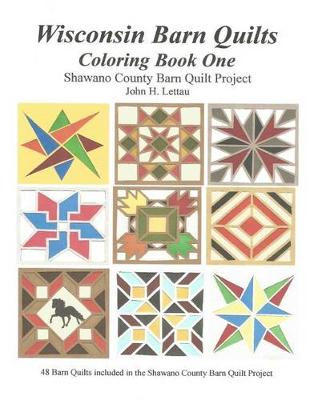 Book cover for Wisconsin Barn Quilts Coloring Book One