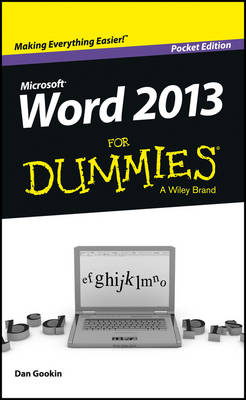 Cover of Word 2013 For Dummies