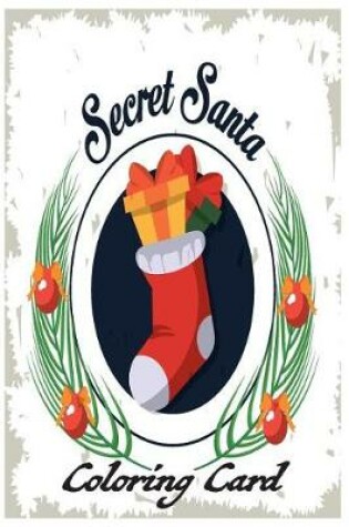 Cover of Secret Santa Coloring Card