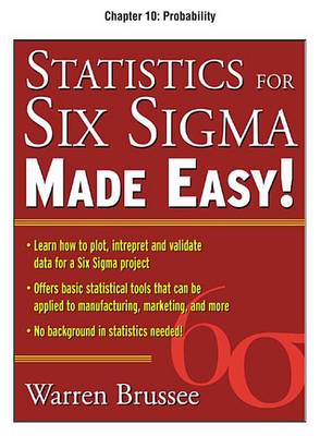 Book cover for Statistics for Six SIGMA Made Easy, Chapter 10 - Probability