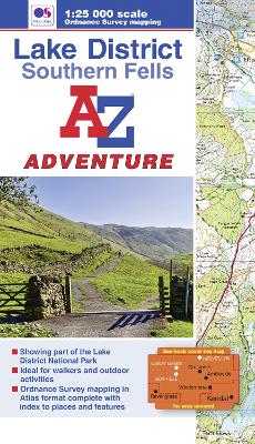 Book cover for Lake District (Southern Fells) Adventure Atlas