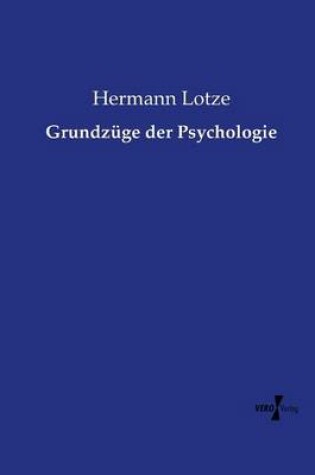 Cover of Grundzuge der Psychologie