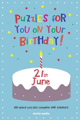 Book cover for Puzzles for you on your Birthday - 21st June